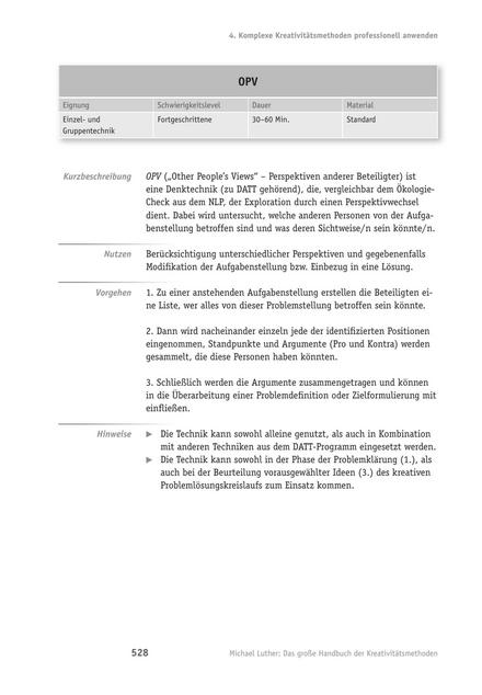 Tool  Kreativitäts-Tool für Fortgeschrittene: OPV – Other People´s View