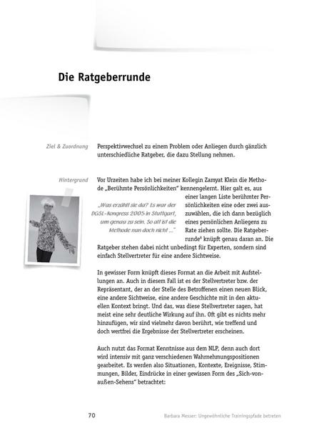 zum Tool: Trainingsmethode: Die Ratgeberrunde