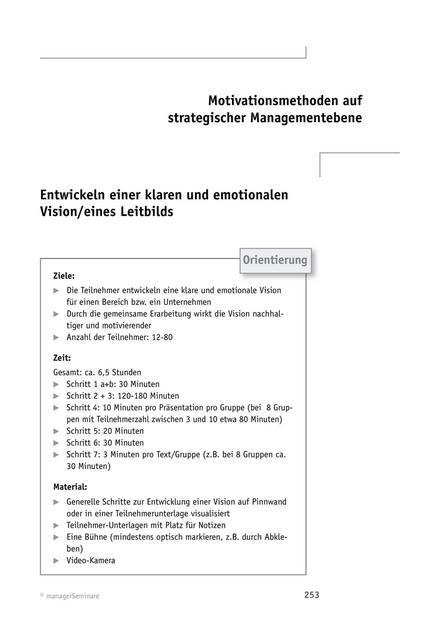 Change-Tool: Eine attraktive und emotionale Vision entwickeln