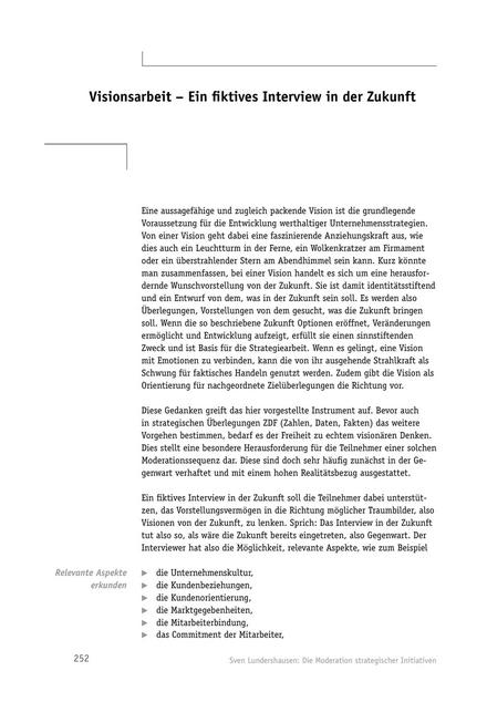 Tool  Visionsarbeit: Ein fiktives Interview in der Zukunft