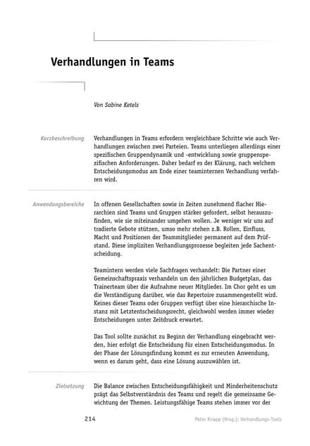 zum Tool: Verhandlungs-Tool: Verhandlungen in Teams