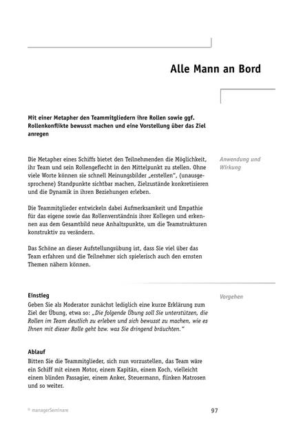 Team-Workshop: Alle Mann an Bord