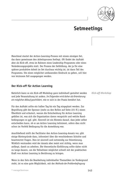 zum Fachbeitrag: Setmeetings im Action Learning