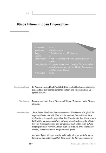 Teamübung: Blinde führen mit den Fingerspitzen