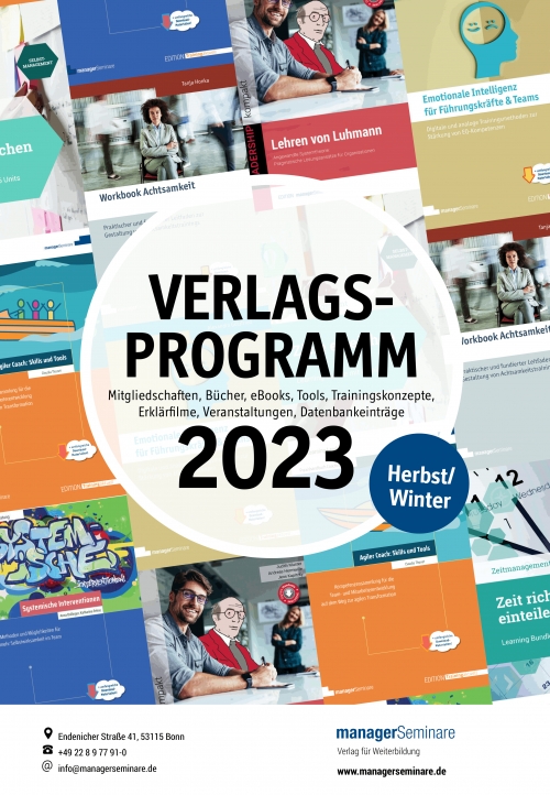 Buch managerSeminare Herbstprogramm 2022 