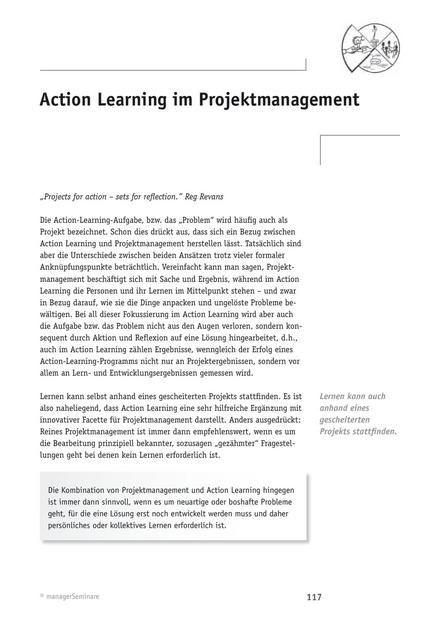 Tool  Action Learning im Projektmanagement
