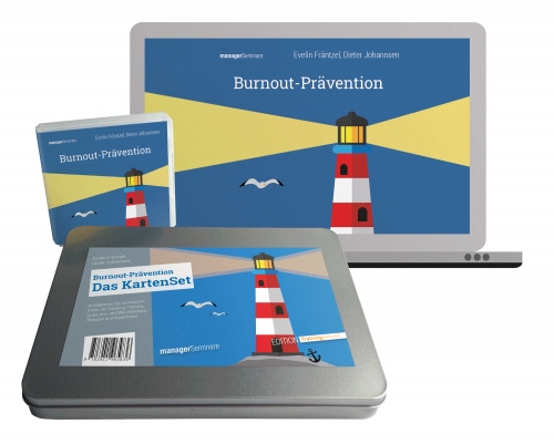 Selbstlernbausteine für Führungskräfte: Burnout-Prävention Doppelpack (Trainingskonzept plus KartenSet)