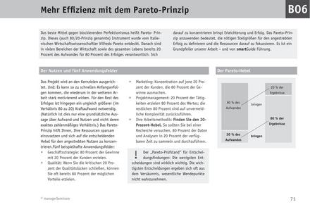 zum Fachbeitrag: Führungswissen kompakt: Mehr Effizienz mit dem Pareto-Prinzip