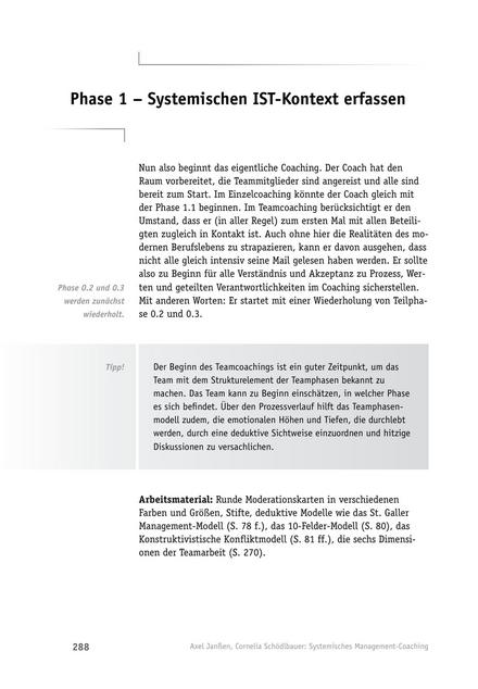 Neue Hamburger Schule: Teamcoaching - Phase 1