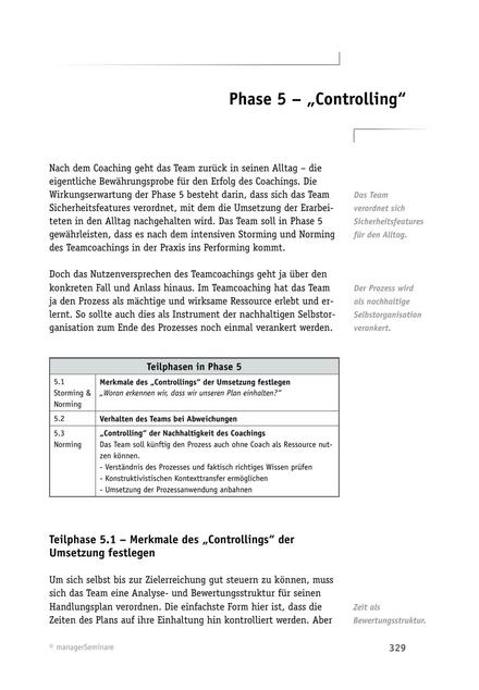 Neue Hamburger Schule: Teamcoaching - Phase 5